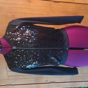 TOTAL GIRL CROPPED SEQUINED JACKET